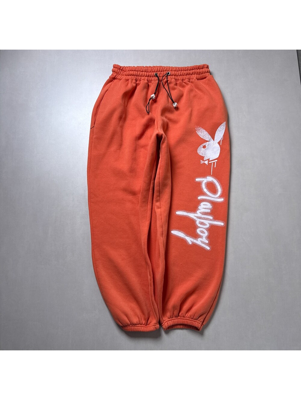 Playboy x Missguided Orange Bunny Logo Jogger Sweatpants
